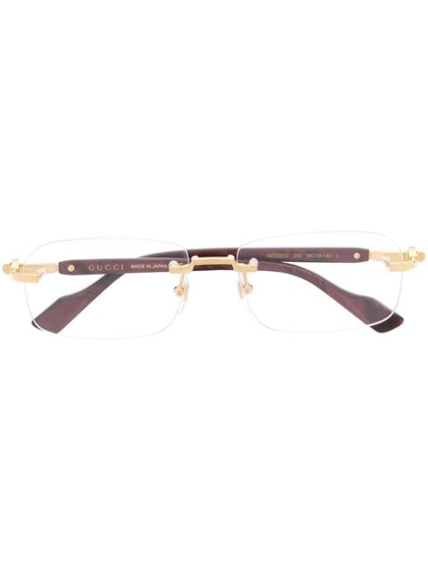 gucci glasses bee|gucci rimless glasses for women.